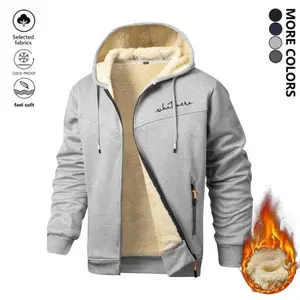 Men's wool hooded sweater -95% polyester fiber and 5% spandex, machine washable and hand washable, gentle washable, imitation lamb cashmere lining, loose casual plush top, thick and warm, suitable for daily and formal wear in autumn and winter, loose fit