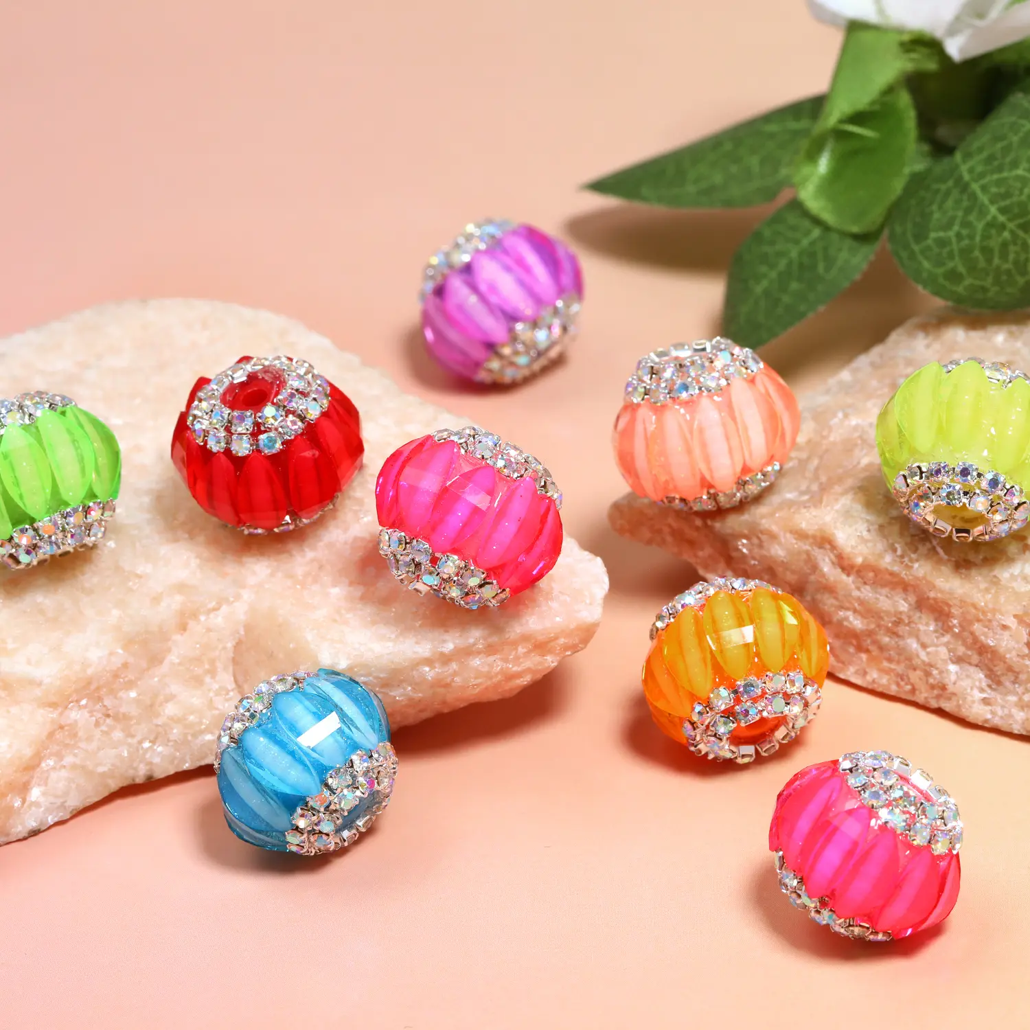 [B197B]Fancy Diy beads different Sizes,Qty#Summervibes