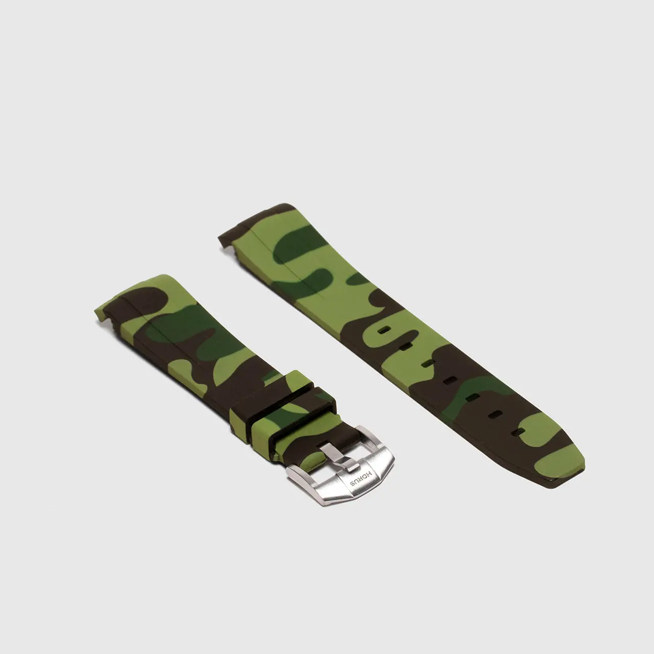 Rubber Strap for Omega Speedmaster - Green Camo
