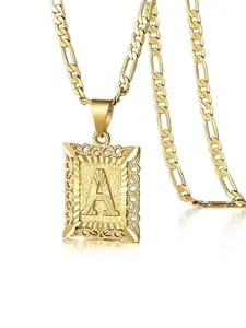 Letter A-Z Pendant Necklace, Alphabet Necklace for Women & Men, Punk Style Jewelry for Party, Daily Clothing Decor, Trendy All-match & Exquisite Jewelry for Birthday Gift