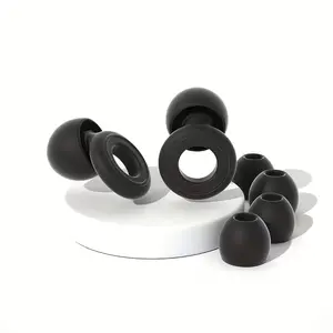 Reusable Noise-Canceling Earplugs, Washable Silicone, Ringed, Soft Comfortable, Multiple Colors, Ideal for Swimming, Sleeping, Travel, Bed, Bathroom, Plane