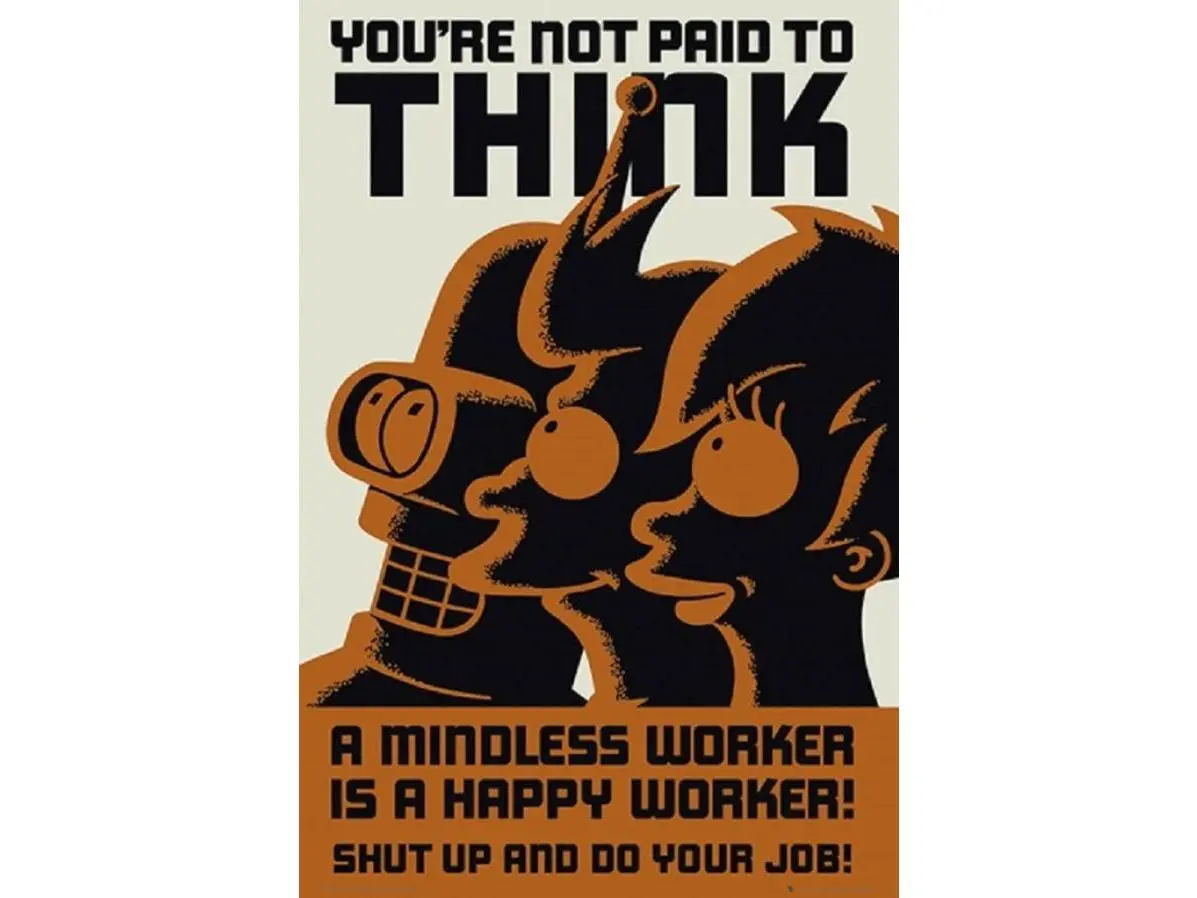 GB Eye XPE160306 Futurama "Don't Think" Wall Poster Print, 24x36 in, Room Decor