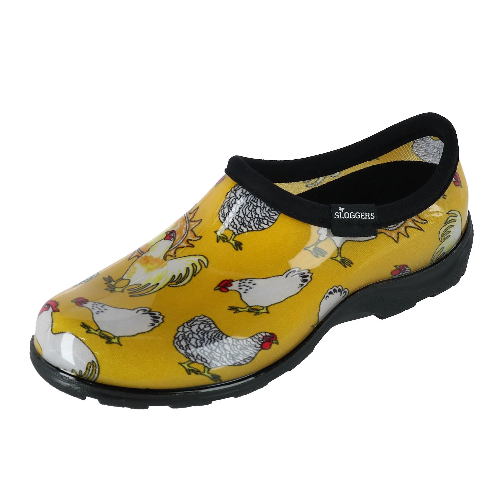 Sloggers Women's Chicken Print Short Rain and Garden Shoes, Rain Shoes