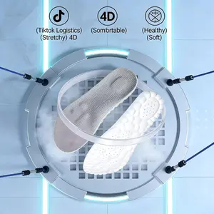 3Pair 4D Ultra Comfort Insoles - Super Soft U-Shaped Memory Foam Inserts, Anti-Fatigue & Shock Absorption Shoe Insoles, Gray Orange Black Parent Active