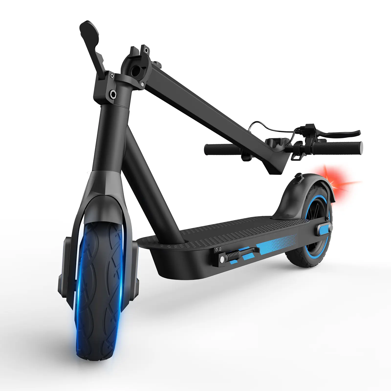 2026 V10 Foldable Electric Scooter, 500W 25 MPH Top Speed, 22+ Mile Long Range, 10" Air Tire Shock Absorption, Smart App control Urban Commuter for Adults Powerful