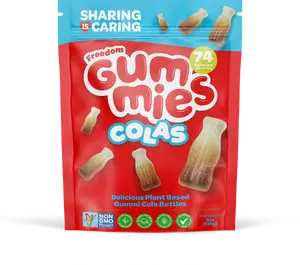 Freedom Gummie Colas - Top 14 allergy free, Halal certified, Kosher and PKU suitable