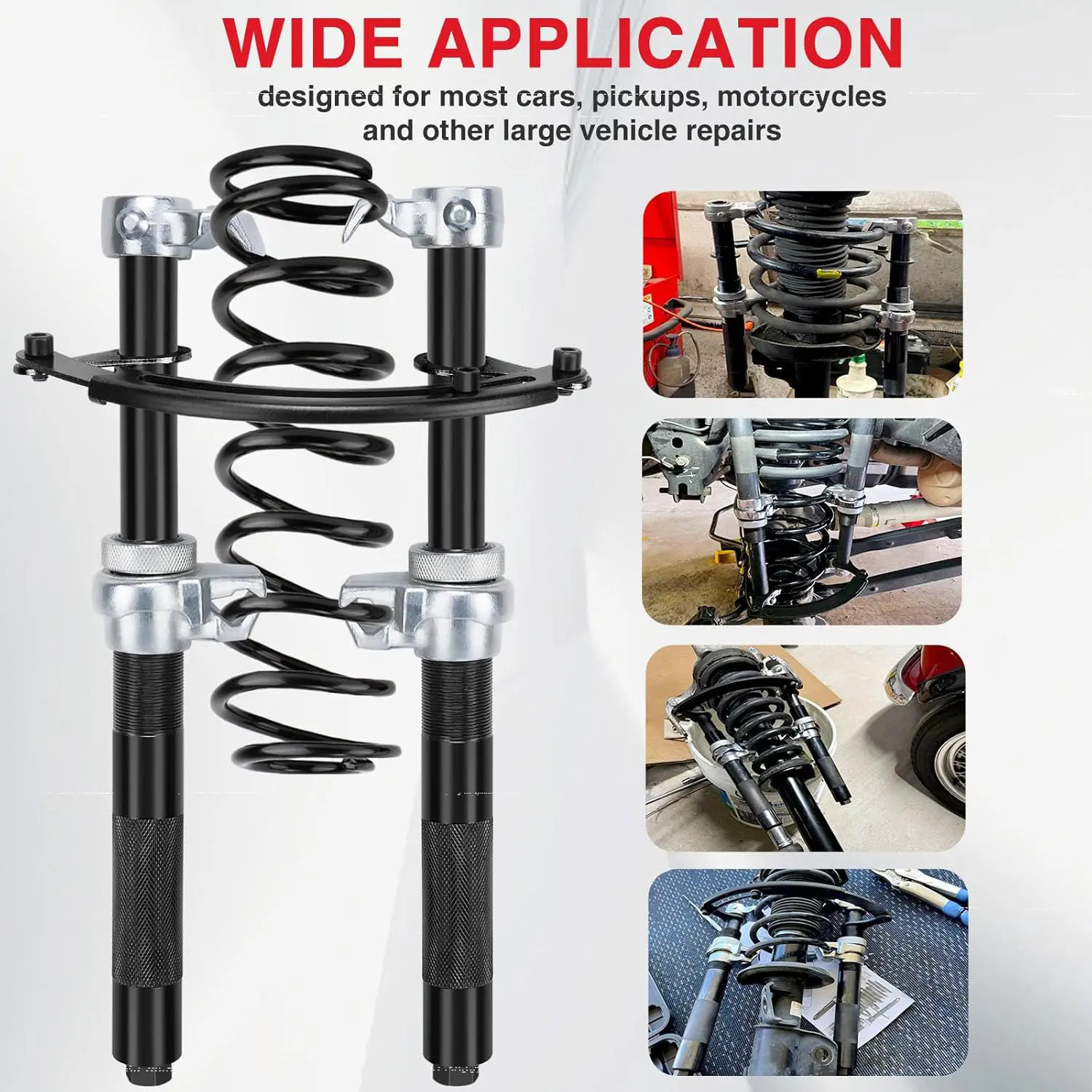 Automobile suspension heavy-duty coil spring compressor handheld tool set shock absorber spring removal tool durable and labor-saving design shock absorber spring removal and removal shock absorber spring tool Car Repair Tools