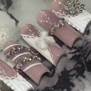 Winter Baddie Luxury Press On Nails - Perfect for Winter Season