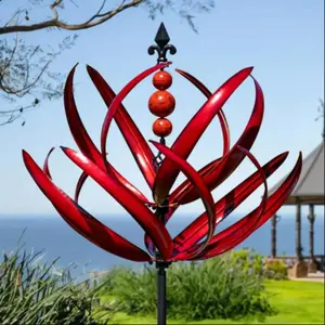 Metal Windmill Decor, Creative Outdoor Garden Ornament, Rotating Wind Catcher, Perfect Gift for Kids, Harlow Wind Spinner Rotator