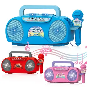 Portable Karaoke Machine with Microphone, Rechargeable Singing Machine Toy, Musical Toy, Birthday Gift for Kids, Durable