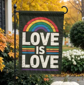 Love is Love Pride Flag, LGBTQ Gay Pride Flag, Lesbian Flag, Trans Flag, Pansexual, LGBTQ Art, Rainbow, Anti Trump Flag