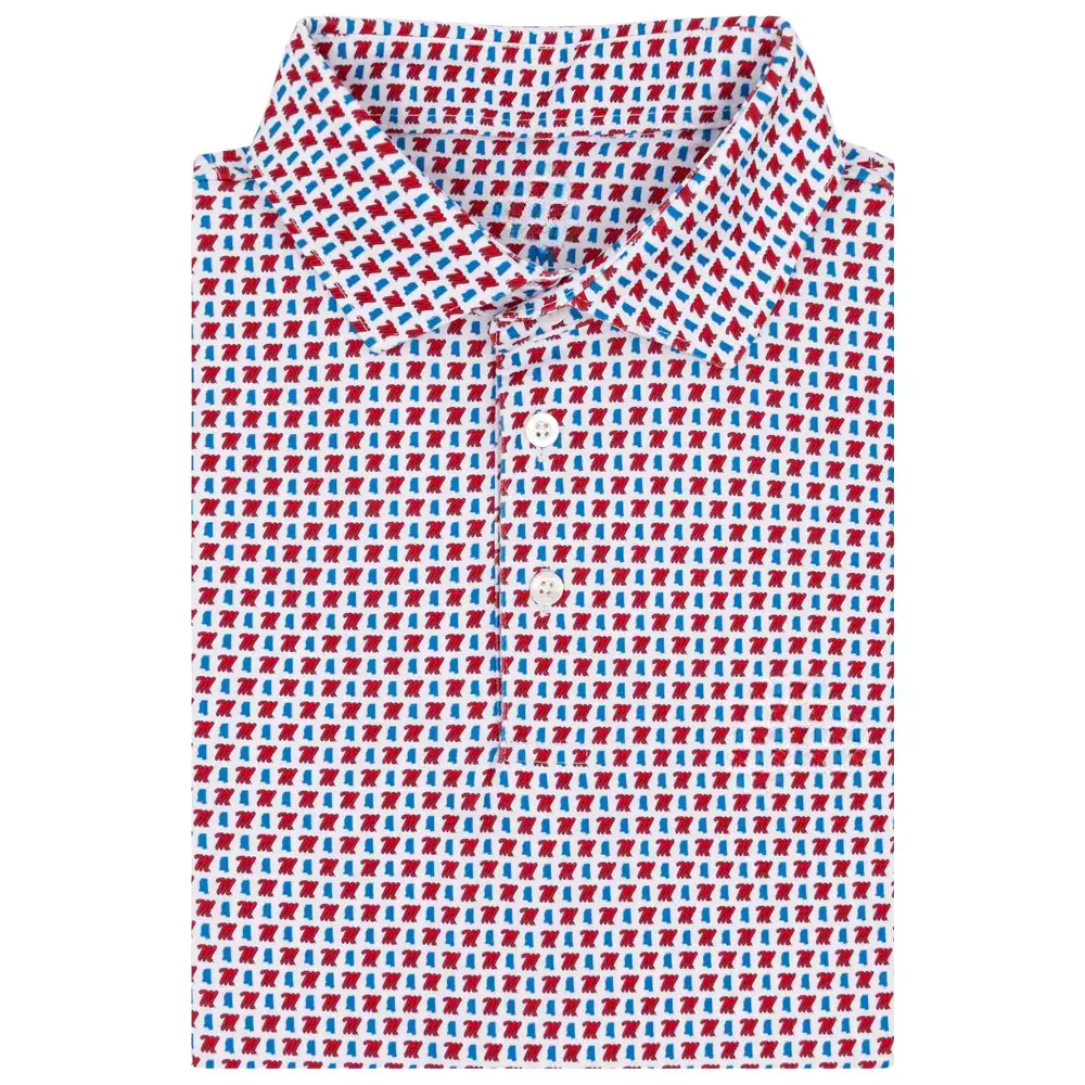 The Ole Miss Hotty Toddy polo for men, Athletic Short Sleeve Collegiate Shirt Showing Clean Auburn Team Spirit, Golf Polo Shirt, Men's Short Sleeve Polo, 3D All Over Print Shirt