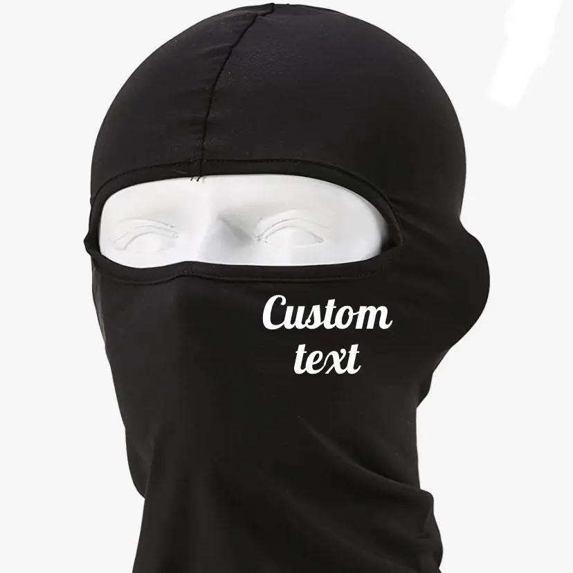 Customizable ski mask balaclava, full face mask