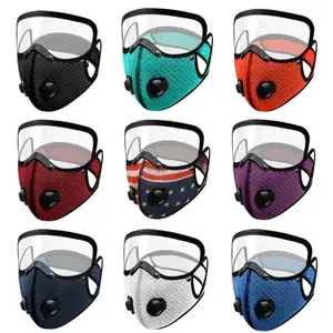 Cotton Unisex Adults' Cycling Face Mask with Detachable Lens, Dustproof for Outdoor Riding Athletic Face Masks Windproof Face Mask
