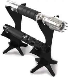 Lightsaber stand Display Acrylic Stand for Lightsaber mount Light saber Holder Two Tier Lightsaber Stand(Black)