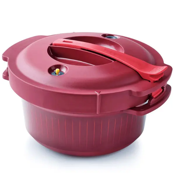 Microwave Pressure Cooker - 2L Capacity, BPA-Free, Fast Cooking in 30 Minutes, Five Safety Features, Versatile for Veggies, Meats, Fish, and Legumes