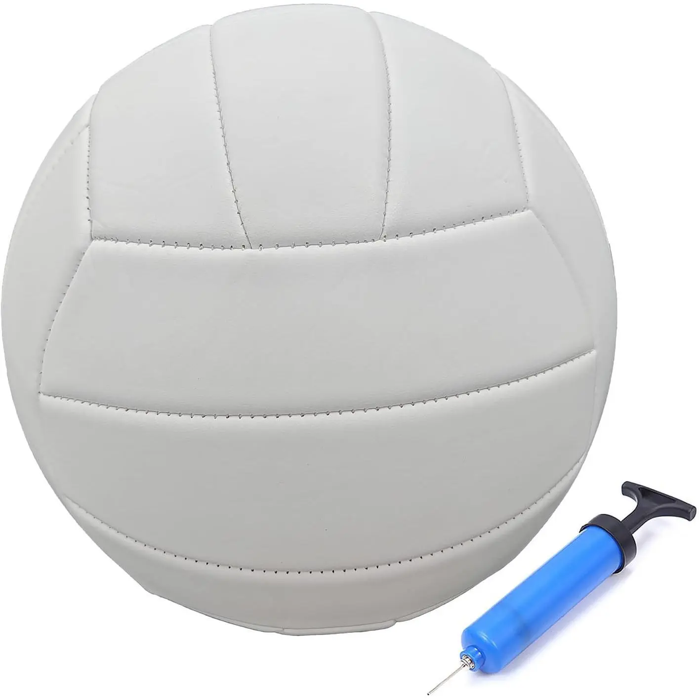 Official Size 5 Volleyball - 2.7mm Pure Color Soft PVC Leather, Tight Weave, Waterproof, DIY Gear (Paint Your Ball, DIY as Gift), Volleyball Equipment, Easy Inflation with Pump, for Beginners, Beach-Pool Play, Unisex Adults