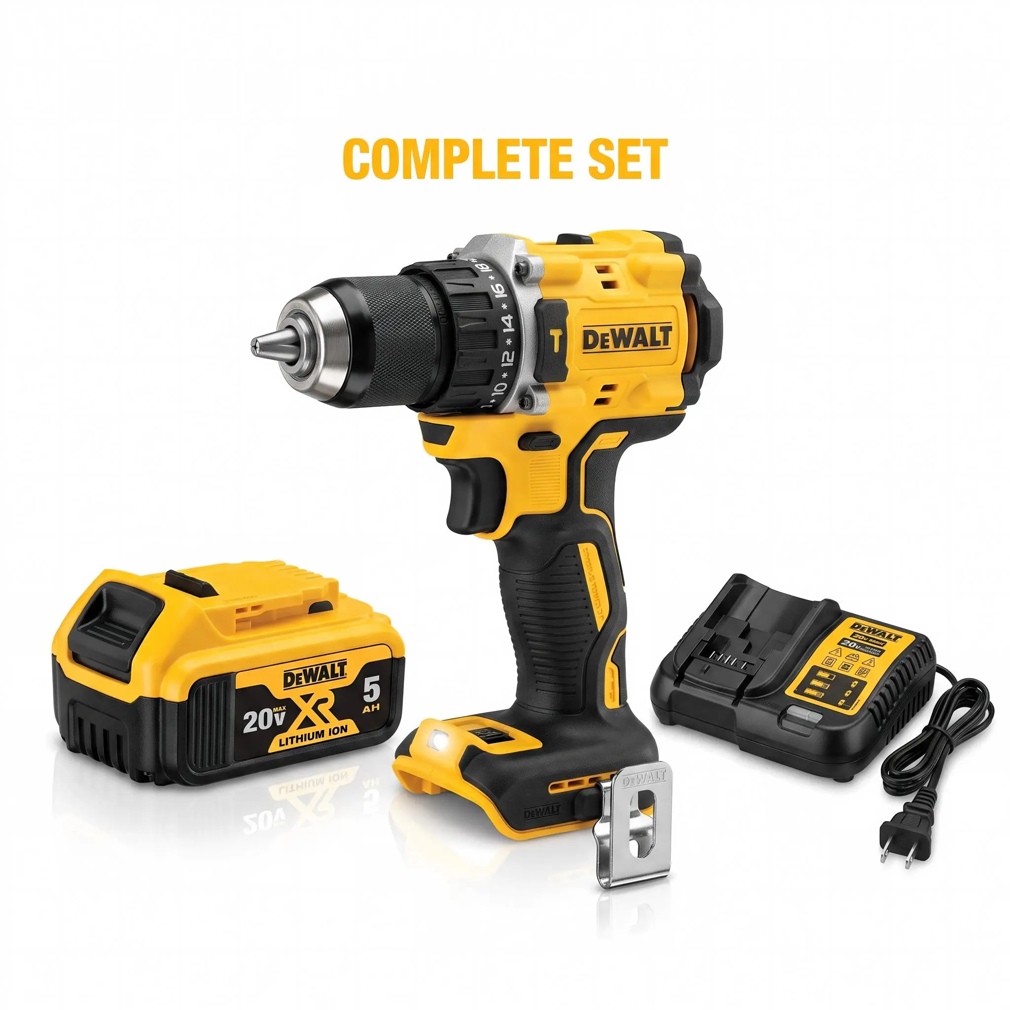 DCF805 Electric Hammer Drill, 10mm Chuck, 45N.m Torque, 1800rpm, for Installation Work DCF805 Electric Hammer Drill, 10mm Chuck, 45N.m Torque, 1800rpm, for Installation Work