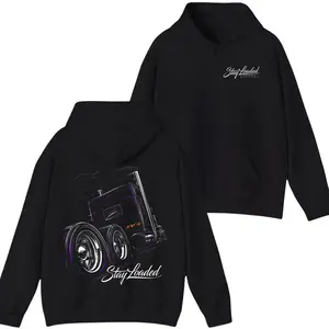Stay Loaded Neon Truck Hoodie – Bold Big Rig Graphic Pullover, Trendy Fall Streetwear for Men & Women, Comfortable Casual Hoodie for Truck Enthusiasts & Drivers🚛💥