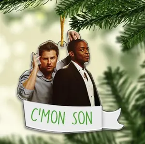 [Arrive After Christmas] Shawn & Gus C'mon Son Psych TV Show Christmas Ornament, Gift For Fan, Xmas Gift