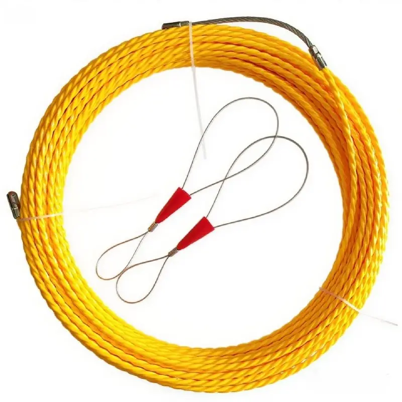 5mm Fish Tape Puller, 33ft/66ft/98ft PET Polyester Single Braided Fish Tape Cable Guide, Includes 2 fish belt tighteners, Cable Threading Aid, Cable Pulling Assistant, Cable Puller - Ideal for Home, Electrical & Telecommunication Wiring