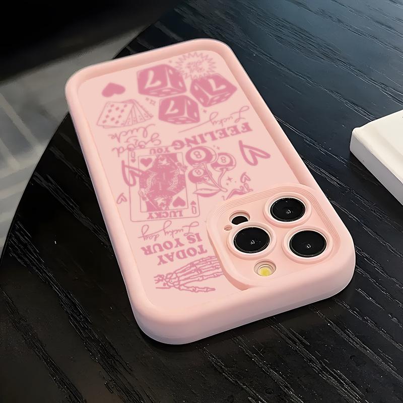 Leopard-Print Cherry Pattern Full-Coverage Shockproof Phone Case Compatible with iPhone 17/16/15/14 Pro and Samsung S25/24/23/22 Series Protection Pink christmas phone cases iphone 17 pro case