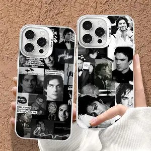Damon Salvatore The Vampire Diaries Phone Case For iPhone 17 16 15 14 13 12 11 Pro Max Plus Air & Samsung Galaxy S25 Ultra S24 S23 S22 S21 Plus - Top Fan's Phone Case Cover as Perfect Gift Get Ready for Halloween