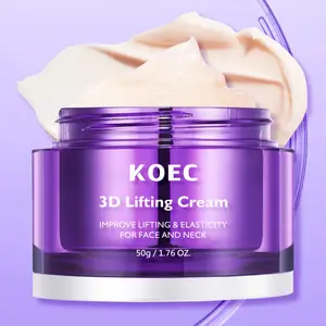 KOEC 3D Lifting Cream Advanced Anti-Aging Probiotic Night Repair Face Cream Hydrating Nourishing for Face Neck Arms Thighs Abdomen 50g - Hydrate Moisturizer