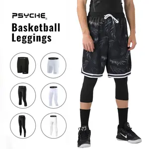 PSYCHE Compression Pants, Spandex Leggings, Casual Sports Shorts for Gym Workout Running, Men's Sport & Outdoor Clothing for Spring Fall compression  pants