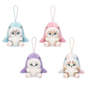 mofusand Shark Meow Pastel Plush Keychain mofusand Shark Meow Pastel Plush Keychain