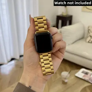 Stainless Steel Watch Band (Band Only), Replacement Watch Band for Apple Watch, Smart Watch Band Compatible with iWatch 8 7 6 5 4 3 2 1 SE, Smart Watch Strap