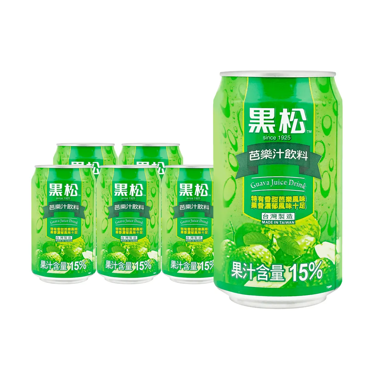 HEYSONG Guava Juice Drink 320ml x 6 Pack - Authentic Taiwanese Fruit Beverage