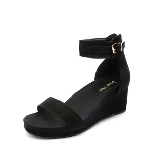 DREAM PAIRS Women's Elegant Fashionable Platform Wedge Heel Sandals - Open Toe, Buckle Ankle Strap, Party Footwear, Fashionable Platform Sandals, Wedge Heels