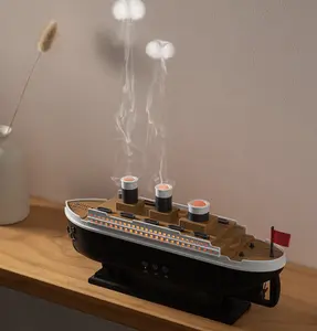 Ship Aromatherapy Humidifier - Desktop Creative Jellyfish Smoke Ring Christmas gift