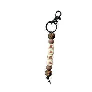 Green Camo Mama Keychain