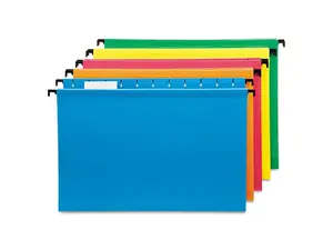 Business Source File Folder Interior Ltr 1/3" Cut 100/BX Green 43563