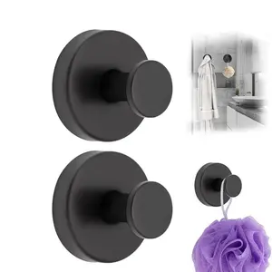 2 PCS Suction Cup Hooks Waterproof Reusable for Shower Bathroom Towel Hooks Loofah Robe Kitchen Home Essentials Gadgets