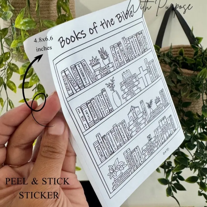 BOOKS OF THE BIBLE TRACKER STICKER