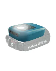 Battery Adapter Compatible with Makita 14-18V Battery, Battery Power Source Converter with USB‑C & USB‑A Ports,2W LED Work Light Flashlight