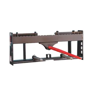 49" Bale Spear with Trailer Hitch – 2-in-1 Skid Steer Attachment, Move Hay Bales & Tow Trailers Without Changing Implements, Quick Tach
