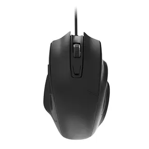 AJAZZ wired office light tone optical mouse NJ05 finger drag design ergonomic mouse DPI3600 optical engine chip 125Hz 3D rubber roller lightweight 91g suitable for office environment Optical Sensor Mouse Computer Peripherals