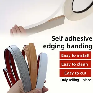 1 roll of self-adhesive edging repair strip, self-adhesive PVC decorative strip, easy to install, suitable for cabinet repair and furniture renovation, Home Interior（300cm/118.11inch)