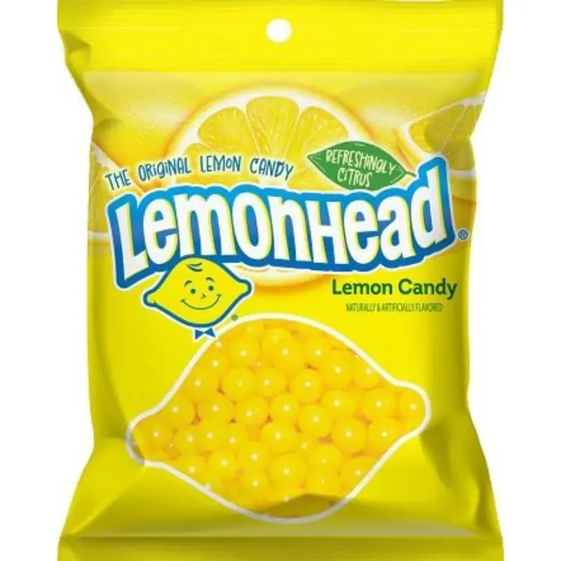 3x Lemonhead Peg Bag 4.5oz Lemon