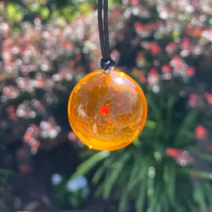 1pc Sphere Ball With Stars Rear View Mirror Car Decoration