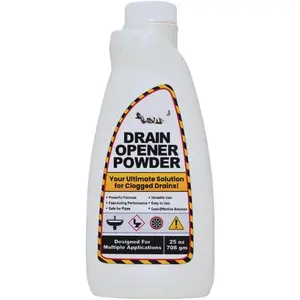 Drain Opener  25 oz (708 g) - -Acting Drain Cleaner for Kitchen Sink, Bathroom Drains, Shower & Pipes -  , Hair & Clog Remover - Heavy Duty Pipe Cleaning