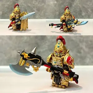 Bagged Emperor Giant Axe Military Blade Warrior Building Blocks Minifigure Toy, Collectible Action Figure Set, Ideal Gift for Kids
