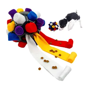 Sniffing Ball for Dogs, 1 Count Interactive Dog Toy Ball Treat Dispenser Ball Puzzle Toy, Portable Pet Snuffle Ball Toy for Small Medium Pet, Interactive Training Ball