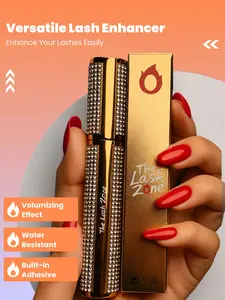 The Lash Zone 10 Ml Versatile Lash Enhancer with Built-in Adhesive for Easy Application and Stylish Look
