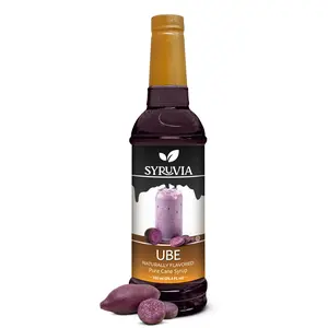Syruvia Ube Flavored Syrup for Drinks, Cocktails, Lemonades, Iced Teas and Desserts – 25.4 fl oz