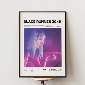 Blade Runner 2049 Poster, Ana de Armas Poster in Blade Runner, Sci-Fi Drama Movie Print, Denis Villeneuve Film Print, Movie Wall Decor